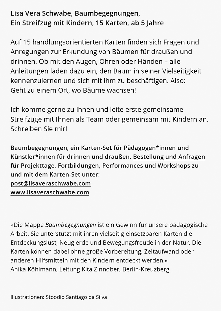 julia marquardt lisa vera schwabe baumbegegnungen flyer grafik graphic design