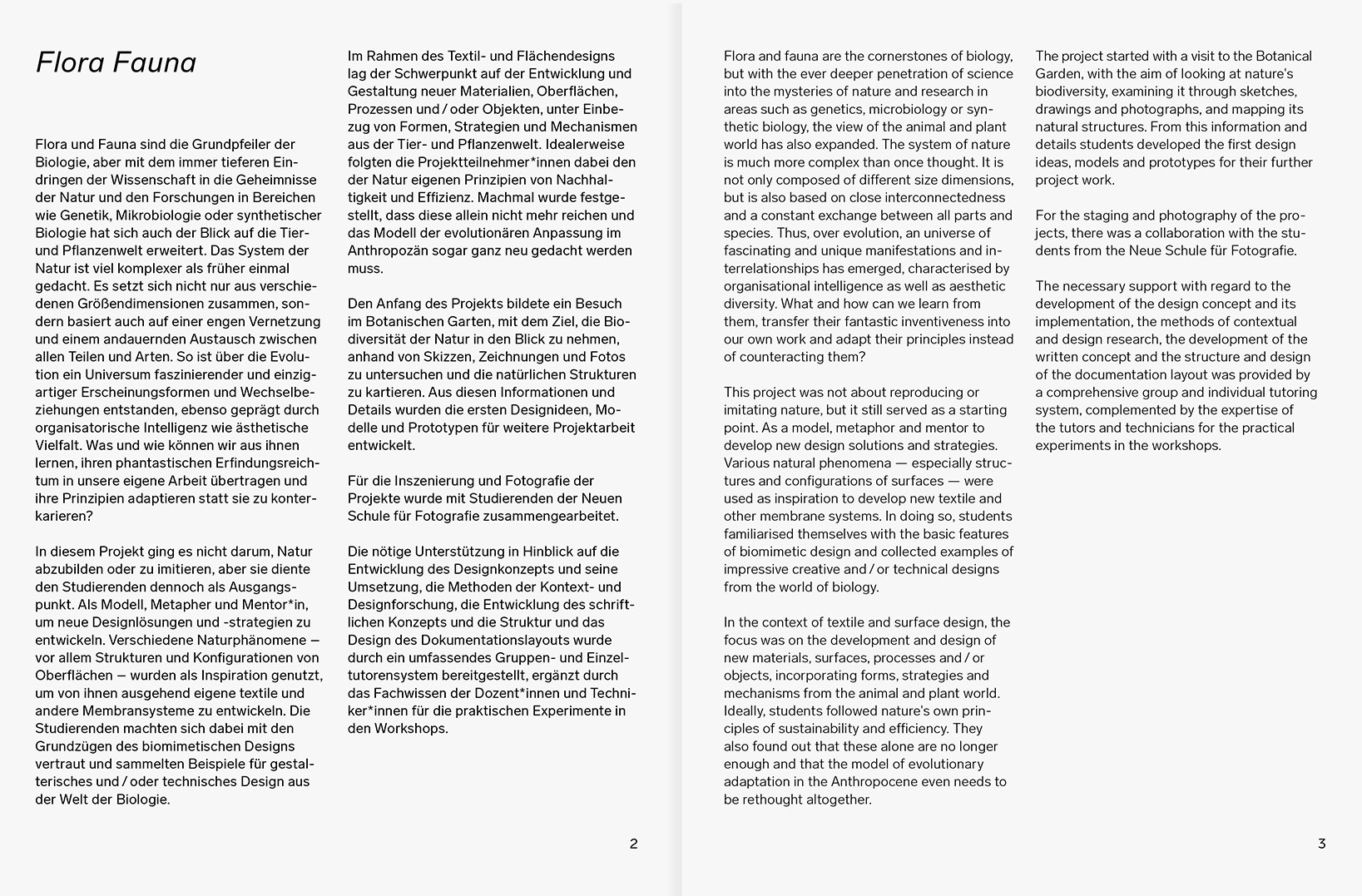 julia marquardt kunsthochschule berlin weißensee school of art berlin-weißensee fachgebiet textil- und flaechendesign department of textile and surface design flora fauna heft booklet gestaltung graphic design
